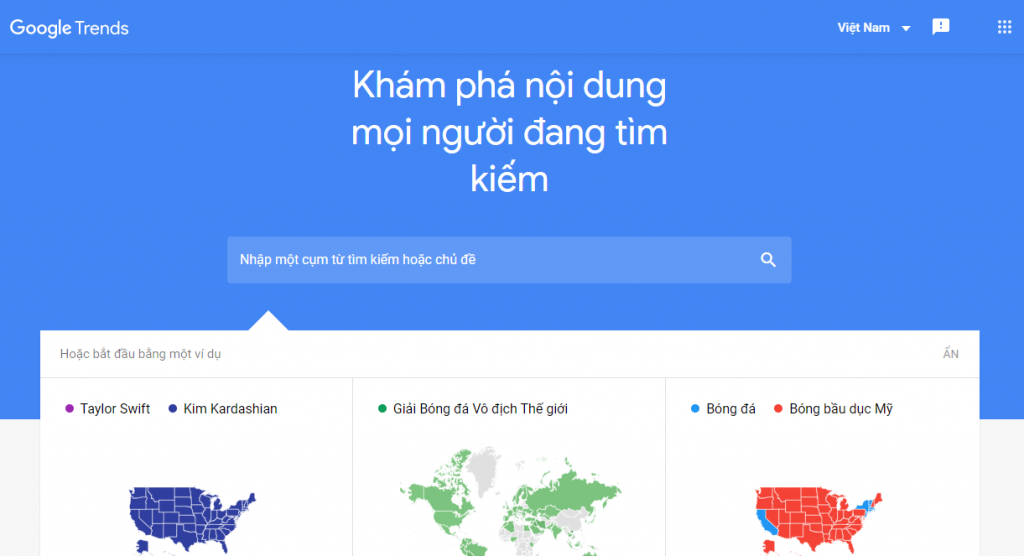 Công cụ Google Trends - Võ Chí Thành